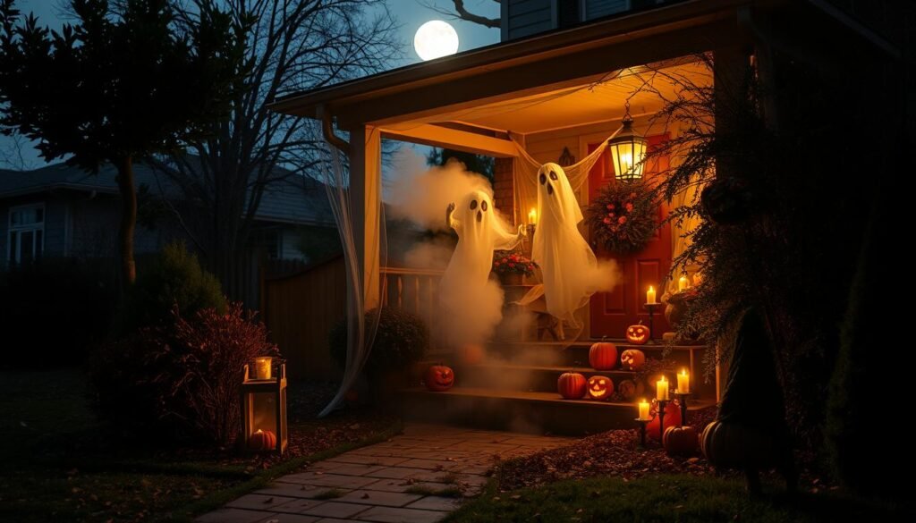 Outdoor Halloween decor